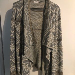 Knitted tribal cardigan
